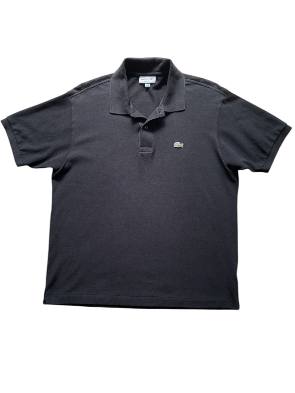Lacoste Men's Black 100% Cotton Polo Shirt Classic Fit Size XL